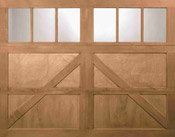 Clopay Wood Garage Doors Reserve Semi Custom Series Design 6