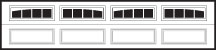 CHI Residential Garage Door Window Insert Stockton Long