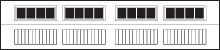 CHI Carriage House Garage Door Window Insert Madison Long Design