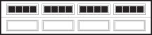 CHI Residential Garage Door Window Insert Madison Long