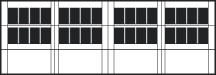 CHI Carriage House Garage Door 5300 Series Insert Double Madison