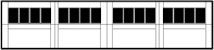 CHI Carriage House Garage Door 5300 Series Insert Madison