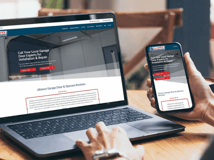 Garage Door Services Alliance New Site Laptop & Mobile