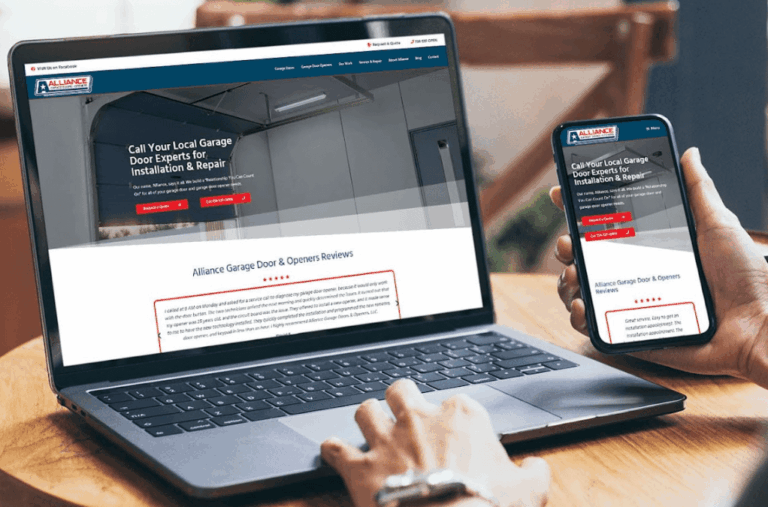 Garage Door Services Alliance New Site Laptop & Mobile